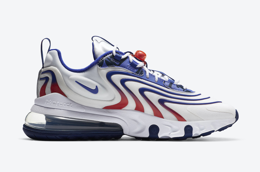 2020 Nike Air Max 270 3 White Blue Red Running Shoes